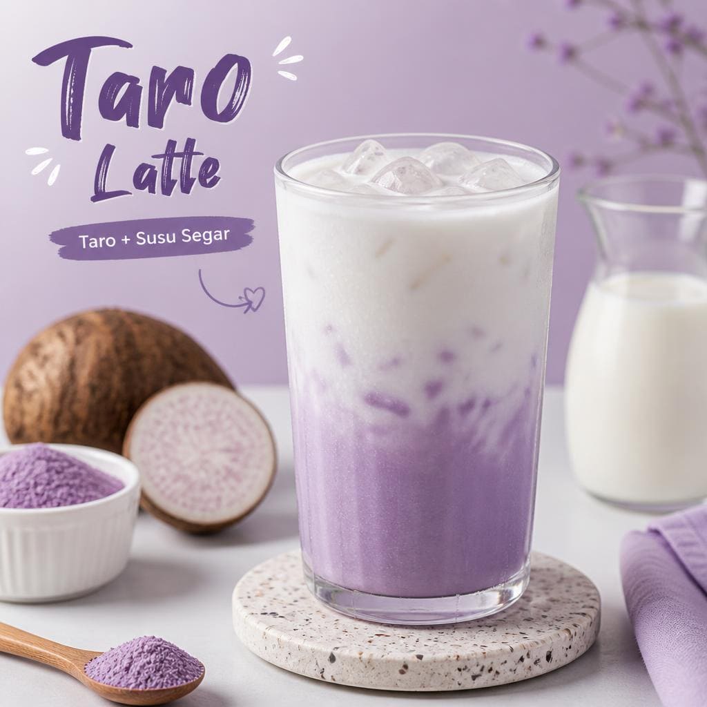 Taro Latte dari Kopi Kisah Kita